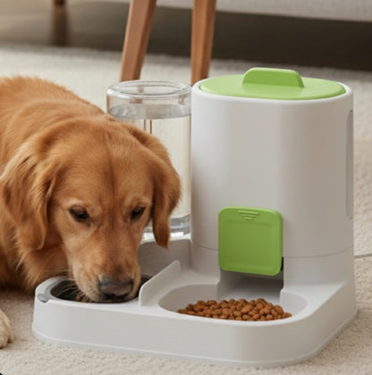 Pet Feeding and Drinking Water Two In One Food Bowl