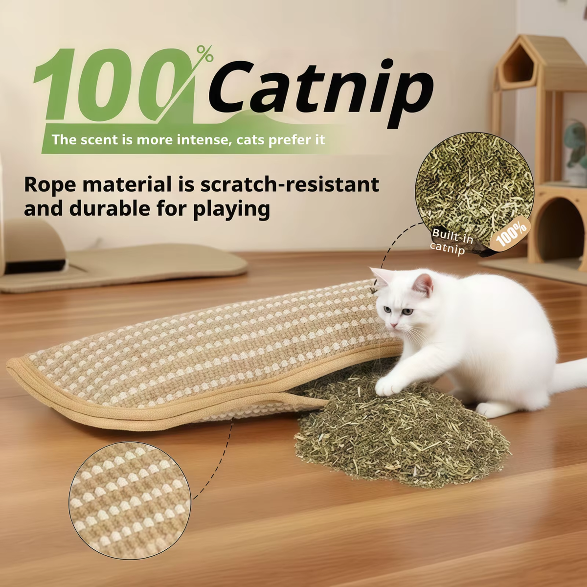 Cat Scratcher Interactive Toys for Cat Catnip Pillow Kitten Claw Grinder Scratching Post for Cats Chew Bite Toys Catnip Toy
