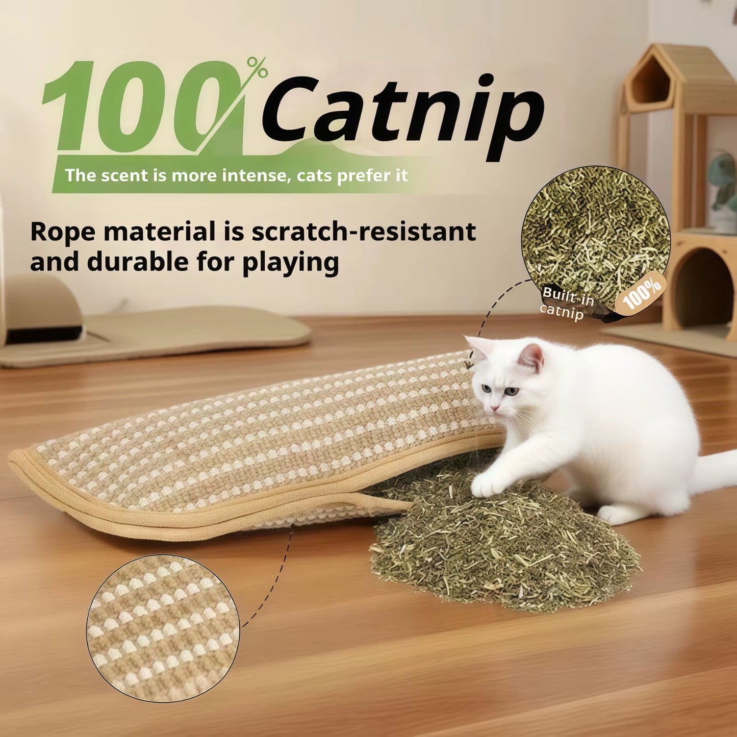 Cat Scratcher Interactive Toys for Cat Catnip Pillow Kitten Claw Grinder Scratching Post for Cats Chew Bite Toys Catnip Toy