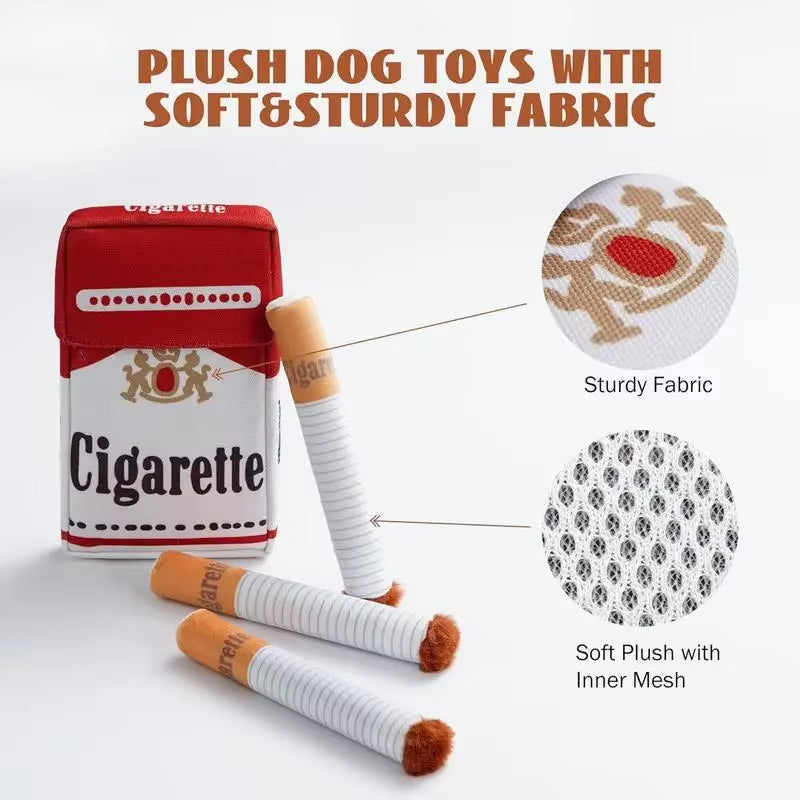 Dog Toy Funny Interactive Plush Dog Toys Creatives Cigarette Design Giggling Chewing Toys for Dog the Perfect Pet Gift for Plays